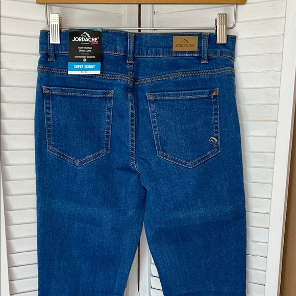 Girls size 18 slim Super Skinny stretch blue jeans Jordache NWT - Picture 8 of 11